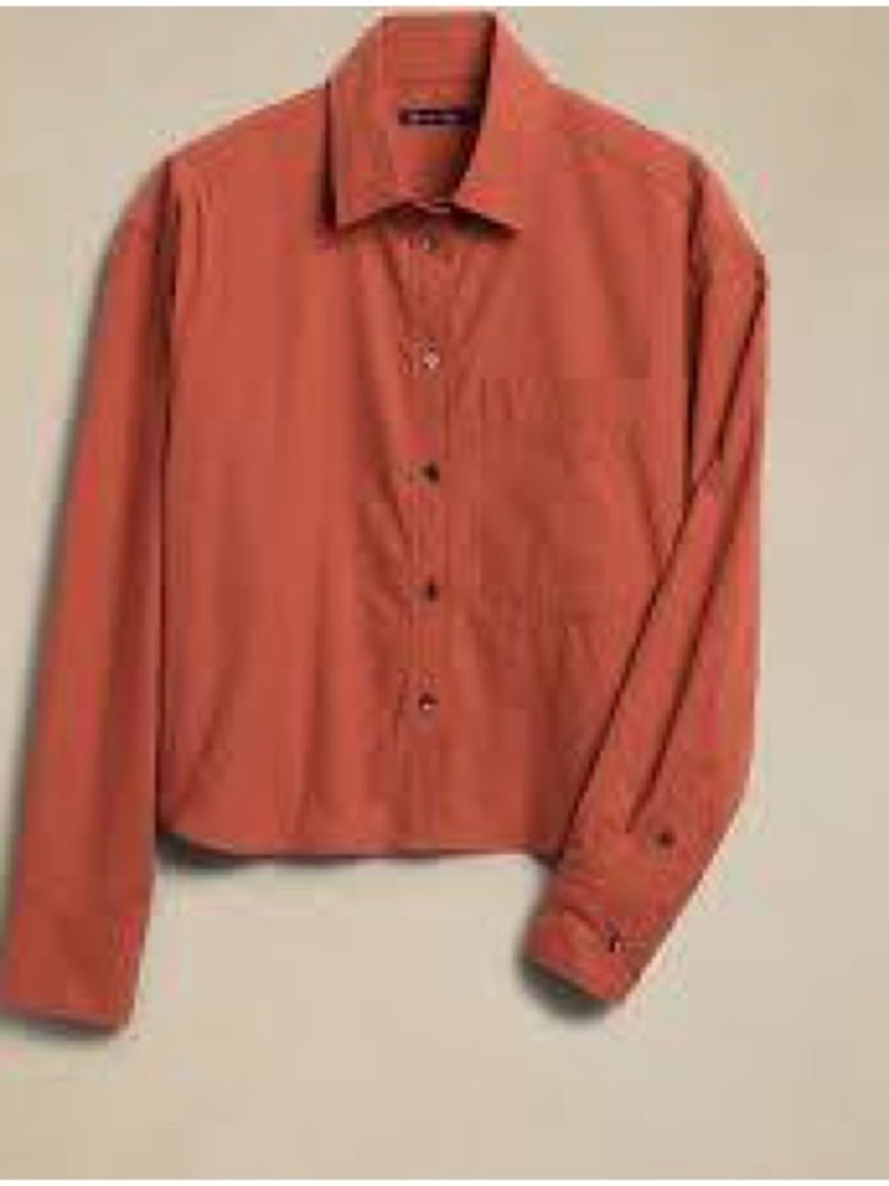 Banana Republic Coral Boxy Crop Shirt - Picture 5 of 15